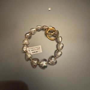 Altar’d State Iridescent Heart Wristlet Keyring